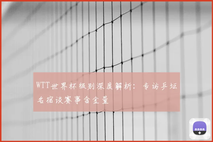 WTT世界杯级别深度解析:专访乒坛名宿谈赛事含金量